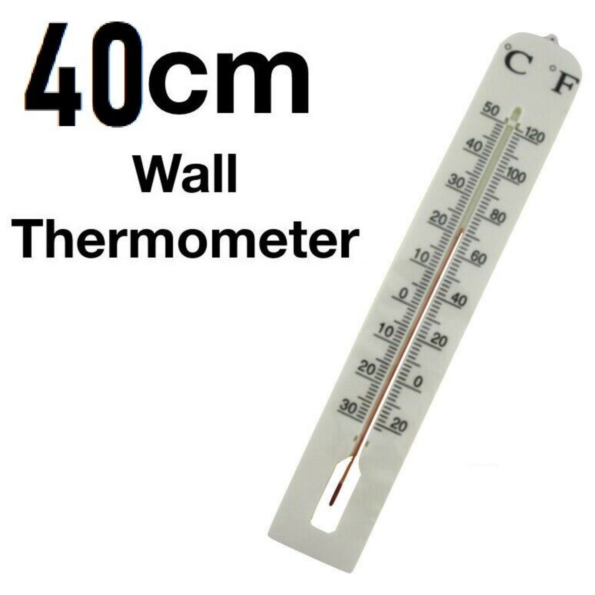 Beclen Harp Indoor/Outdoor Thermometer Wall Large Jumbo Giant 40x6 cm Celsius and Fahrenheit