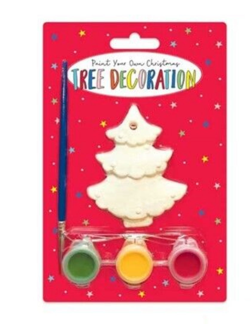 Beclen Harp Paint Your Own Santa / Reindeer / Christmas Tree Decoration Kids Paint Craft Kit