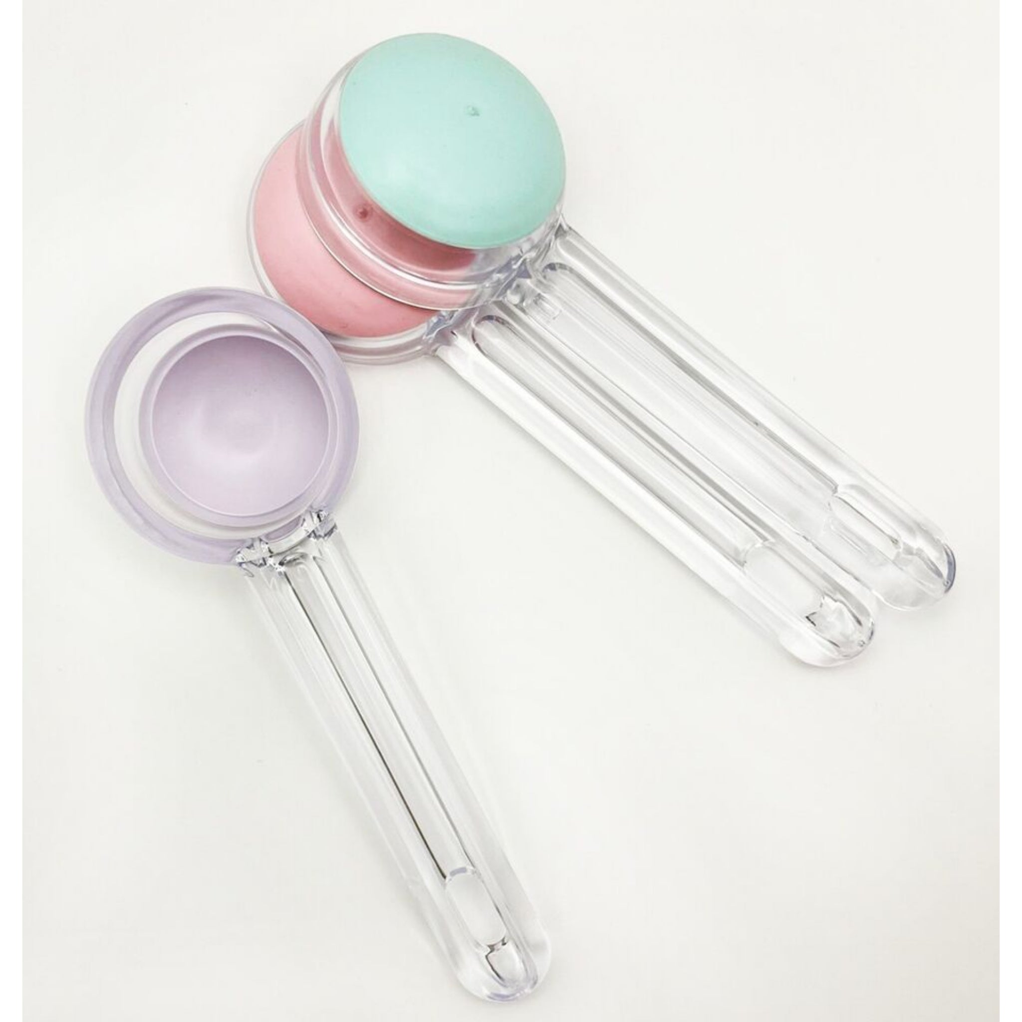 Beclen Harp 3 Pack Push & Serve ICE Cream Scoop Kitchen Craft Silicone Living Colour Scoop