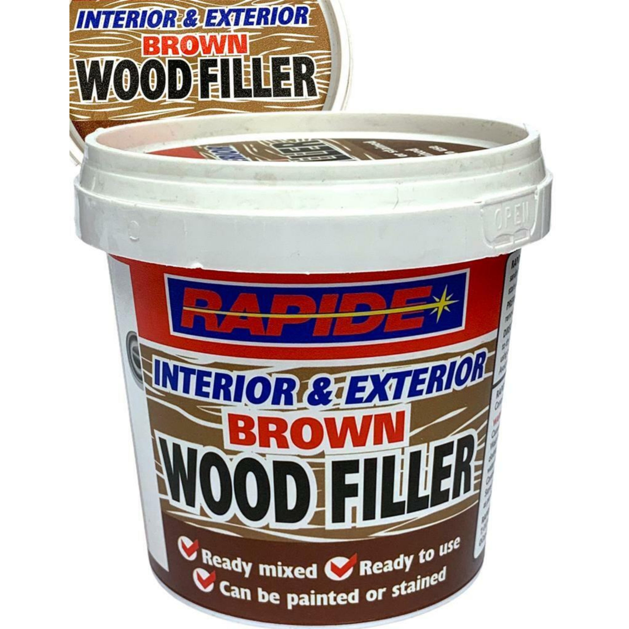 Beclen Harp Pack OF 2 Wood Filler 500g Brown Flexible Ready Mixed Wood Repair Wood fil