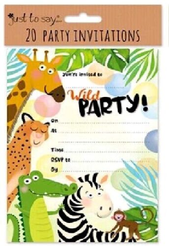 Beclen Harp Birthday Party Invitations Invites Kids Boy Girl Unisex 20 Sheets With Envelopes