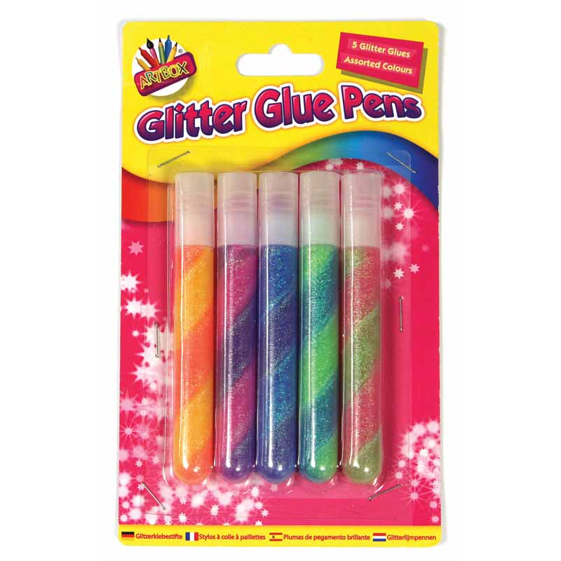 Beclen Harp Glitter Glue Gel Pens Tubes Assorted Sparkly Colours Kids Home Fun DIY Art Craft