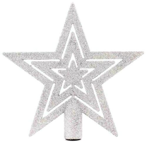 Beclen Harp 7" Large Glitter Star Christmas Tree Top Topper Decoration Xmas Tree Ornament