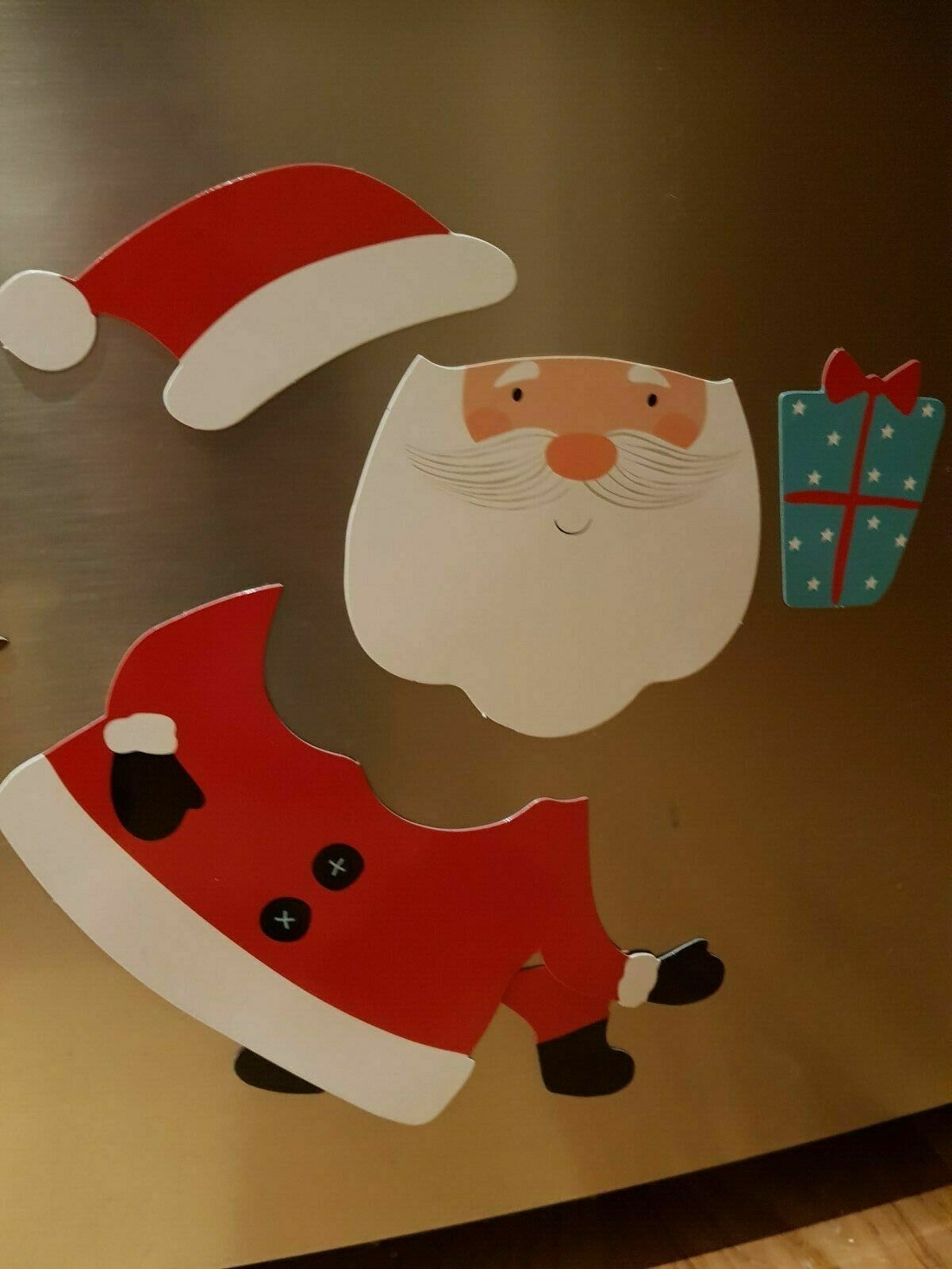 Beclen Harp Santa Reindeer Christmas Fridge Refrigerator Magnet Freezer Xmas Decoration Fun