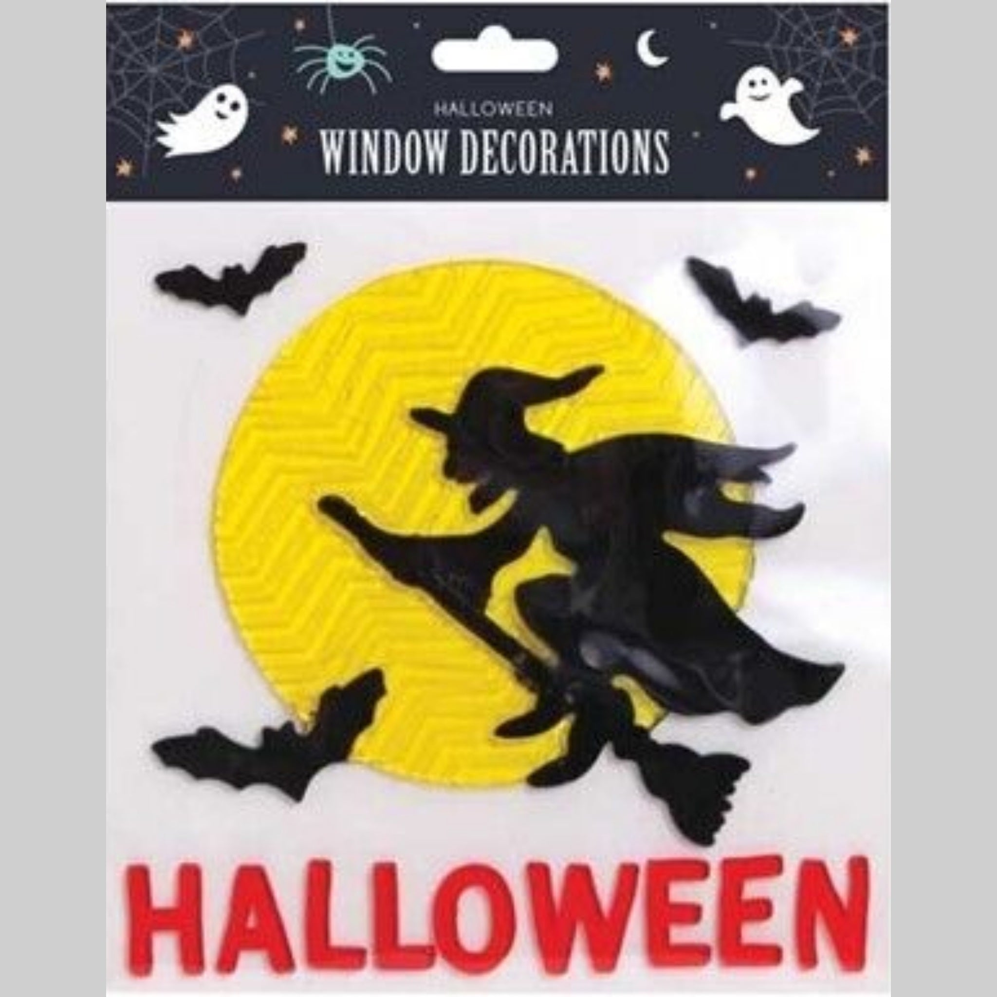 Beclen Harp Halloween Character Gel Clings Window Stickers Decoration/ Assorted Spooky Scary Trick or Treat House Party Decorations