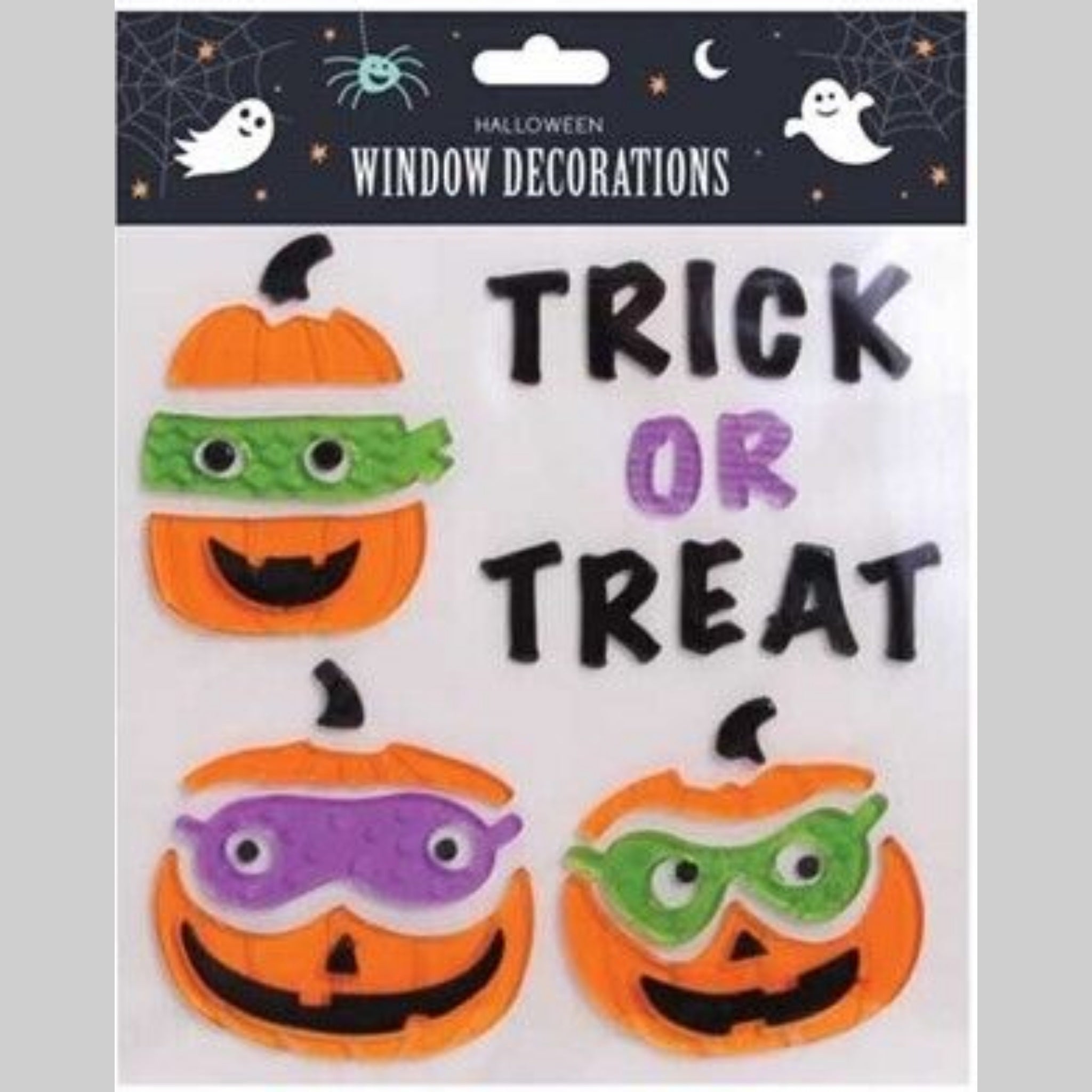 Beclen Harp Halloween Character Gel Clings Window Stickers Decoration/ Assorted Spooky Scary Trick or Treat House Party Decorations
